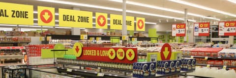 An Image representing inside view of a supermarket